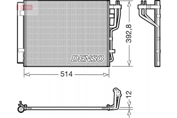 Denso Συμπυκνωτής, σύστ. Κλιματισμού - DCN41014