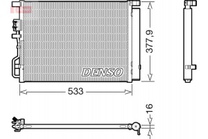 Denso Συμπυκνωτής, σύστ. Κλιματισμού - DCN41018