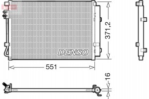 Denso Συμπυκνωτής, σύστ. Κλιματισμού - DCN41022