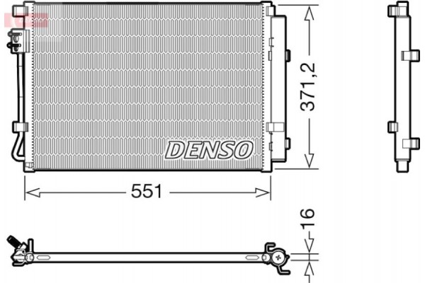 Denso Συμπυκνωτής, σύστ. Κλιματισμού - DCN41022