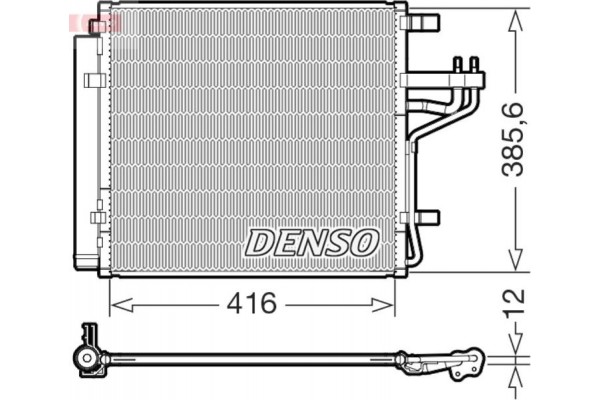 Denso Συμπυκνωτής, σύστ. Κλιματισμού - DCN43014