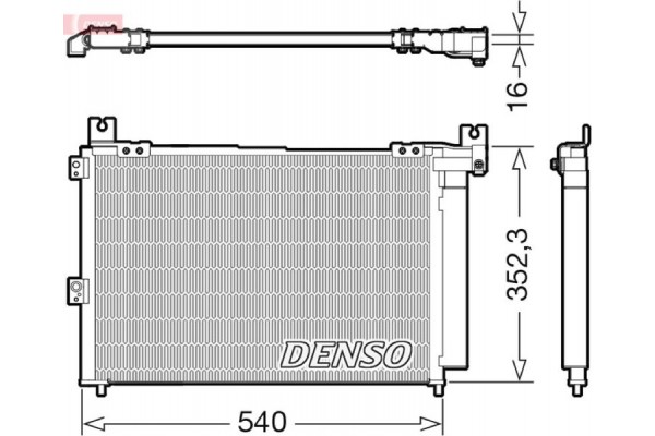 Denso Συμπυκνωτής, σύστ. Κλιματισμού - DCN44014