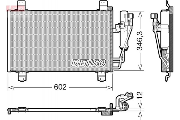 Denso Συμπυκνωτής, σύστ. Κλιματισμού - DCN44017 Denso Συμπυκνωτής, σύστ. Κλιματισμού - DCN44017