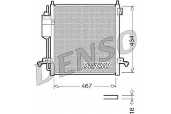 Denso Συμπυκνωτής, σύστ. Κλιματισμού - DCN45001