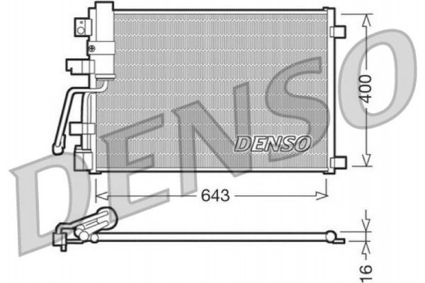 Denso Συμπυκνωτής, σύστ. Κλιματισμού - DCN46003 Denso Συμπυκνωτής, σύστ. Κλιματισμού - DCN46003