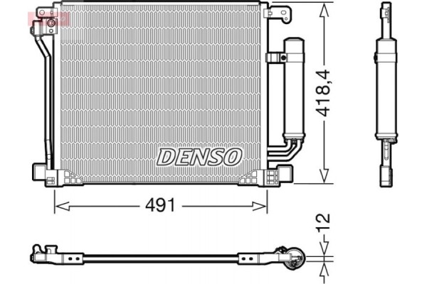 Denso Συμπυκνωτής, σύστ. Κλιματισμού - DCN46025