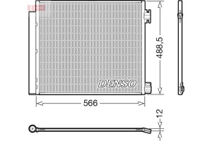 Denso Συμπυκνωτής, σύστ. Κλιματισμού - DCN46026