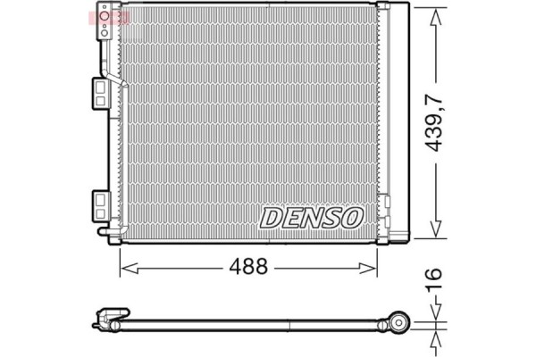 Denso Συμπυκνωτής, σύστ. Κλιματισμού - DCN46028 Denso Συμπυκνωτής, σύστ. Κλιματισμού - DCN46028