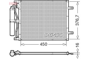 Denso Συμπυκνωτής, σύστ. Κλιματισμού - DCN46029