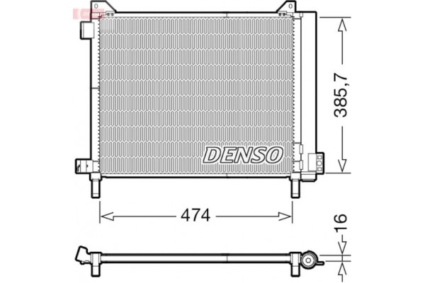 Denso Συμπυκνωτής, σύστ. Κλιματισμού - DCN46030