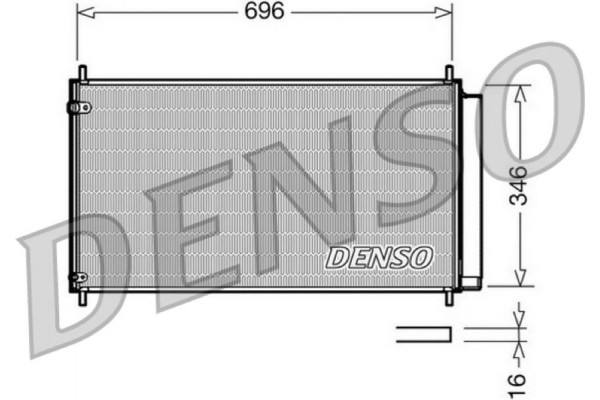 Denso Συμπυκνωτής, σύστ. Κλιματισμού - DCN50022 Denso Συμπυκνωτής, σύστ. Κλιματισμού - DCN50022