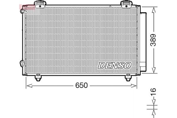Denso Συμπυκνωτής, σύστ. Κλιματισμού - DCN50023 Denso Συμπυκνωτής, σύστ. Κλιματισμού - DCN50023