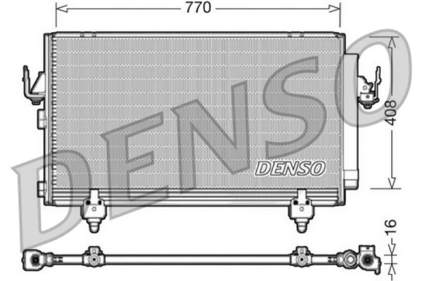 Denso Συμπυκνωτής, σύστ. Κλιματισμού - DCN50031 Denso Συμπυκνωτής, σύστ. Κλιματισμού - DCN50031