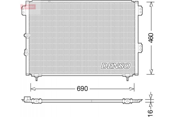 Denso Συμπυκνωτής, σύστ. Κλιματισμού - DCN50033