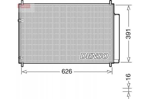 Denso Συμπυκνωτής, σύστ. Κλιματισμού - DCN50041 Denso Συμπυκνωτής, σύστ. Κλιματισμού - DCN50041