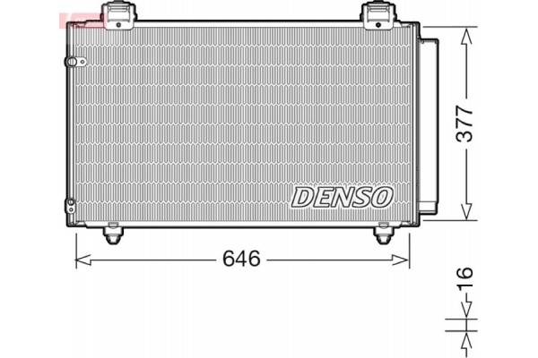 Denso Συμπυκνωτής, σύστ. Κλιματισμού - DCN50043