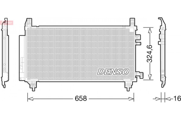 Denso Συμπυκνωτής, σύστ. Κλιματισμού - DCN50046 Denso Συμπυκνωτής, σύστ. Κλιματισμού - DCN50046