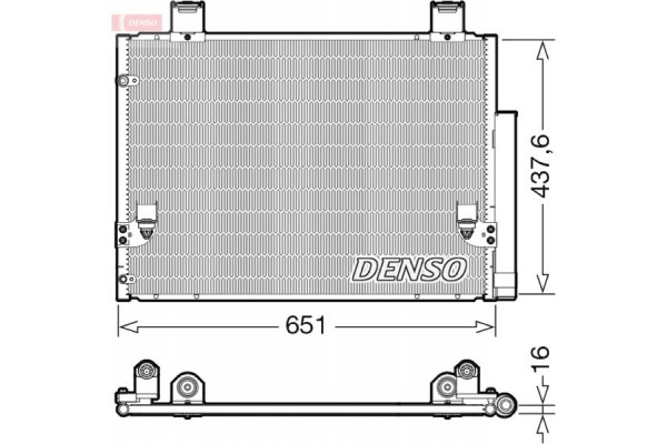 Denso Συμπυκνωτής, σύστ. Κλιματισμού - DCN50057 Denso Συμπυκνωτής, σύστ. Κλιματισμού - DCN50057