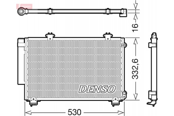 Denso Συμπυκνωτής, σύστ. Κλιματισμού - DCN50060