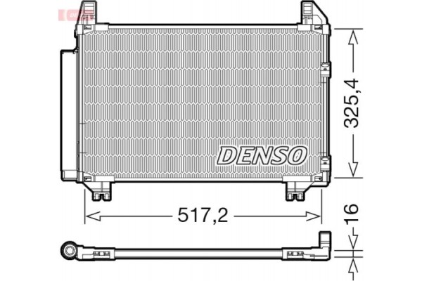 Denso Συμπυκνωτής, σύστ. Κλιματισμού - DCN50101 Denso Συμπυκνωτής, σύστ. Κλιματισμού - DCN50101