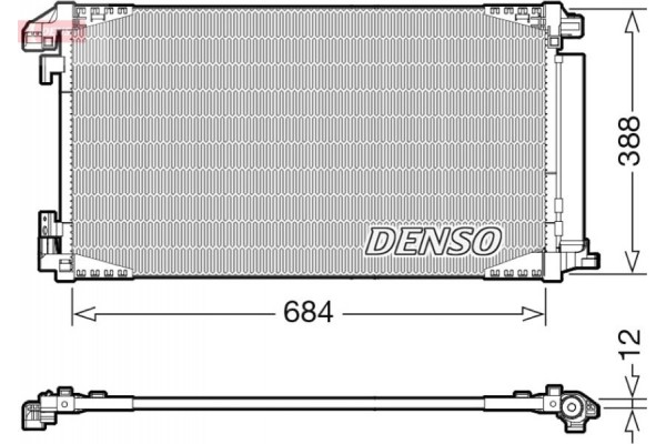 Denso Συμπυκνωτής, σύστ. Κλιματισμού - DCN50119 Denso Συμπυκνωτής, σύστ. Κλιματισμού - DCN50119