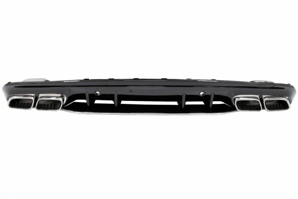 Διαχύτης Πίσω Προφυλακτήρα Κατάλληλος Για Mercedes C-Class W205 S205 (2014-2020) C63S Design Ασημί Άκρες Μόνο Για Amg Sport Line Διαχύτης Πίσω Προφυλακτήρα Κατάλληλος Για Mercedes C-Class W205 S205 (2014-2020) C63S Design Ασημί Άκρες Μόνο Για Amg Sport Line