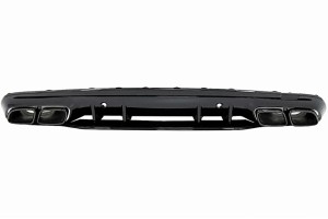 Διαχύτης Πίσω Προφυλακτήρα Κατάλληλος Για Mercedes C-Class W205 S205 (2014-2020) C63S Design Black Tips Μόνο Για Amg Sport Line