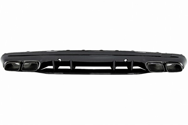 Διαχύτης Πίσω Προφυλακτήρα Κατάλληλος Για Mercedes C-Class W205 S205 (2014-2020) C63S Design Black Tips Μόνο Για Amg Sport Line