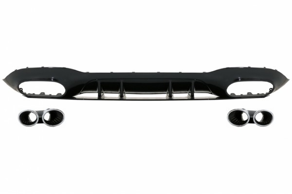 Διαχύτης Πίσω Προφυλακτήρα Κατάλληλος Για Mercedes A-Class V177 Sedan (2018-) Χρωμιωμένη Εξάτμιση Διαχύτης Πίσω Προφυλακτήρα Κατάλληλος Για Mercedes A-Class V177 Sedan (2018-) Χρωμιωμένη Εξάτμιση