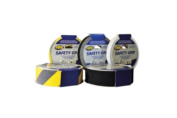 Ηρχ Safety Grip Αντιολισθητική Ταινία Ασφαλείας κίτρινη/μαύρη 25mmx18m, Hpx