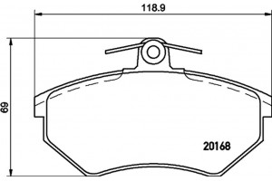 Don Σετ τακάκια, Δισκόφρενα - PCP1369