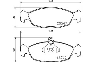 Don Σετ τακάκια, Δισκόφρενα - PCP1051