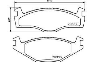 Don Σετ τακάκια, Δισκόφρενα - PCP1132