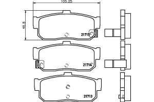 Don Σετ τακάκια, Δισκόφρενα - PCP1323