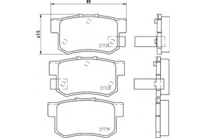 Don Σετ τακάκια, Δισκόφρενα - PCP1217