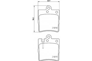 Don Σετ τακάκια, Δισκόφρενα - PCP1075