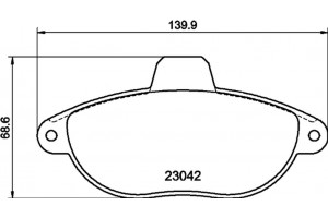 Don Σετ τακάκια, Δισκόφρενα - PCP1317