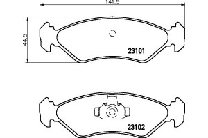 Don Σετ τακάκια, Δισκόφρενα - PCP1146