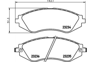 Don Σετ τακάκια, Δισκόφρενα - PCP1049