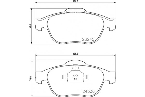 Don Σετ τακάκια, Δισκόφρενα - PCP1368