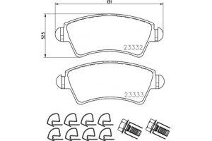 Don Σετ τακάκια, Δισκόφρενα - PCP1500