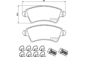 Don Σετ τακάκια, Δισκόφρενα - PCP1500