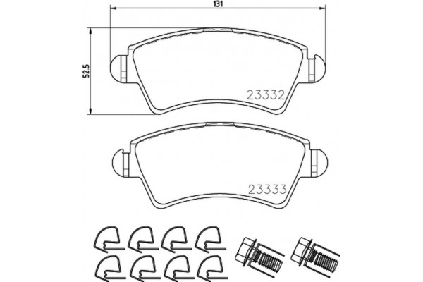 Don Σετ τακάκια, Δισκόφρενα - PCP1500