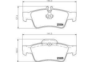 Don Σετ τακάκια, Δισκόφρενα - PCP1003