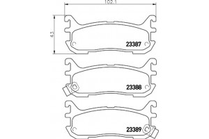 Don Σετ τακάκια, Δισκόφρενα - PCP1399