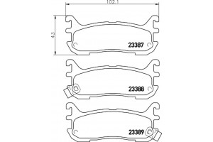 Don Σετ τακάκια, Δισκόφρενα - PCP1399