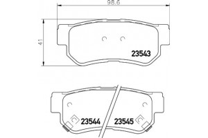 Don Σετ τακάκια, Δισκόφρενα - PCP1093
