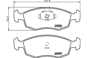 Don Σετ τακάκια, Δισκόφρενα - PCP1589