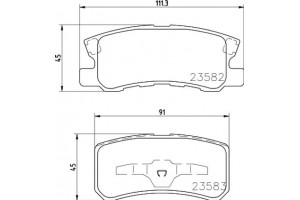 Don Σετ τακάκια, Δισκόφρενα - PCP1094