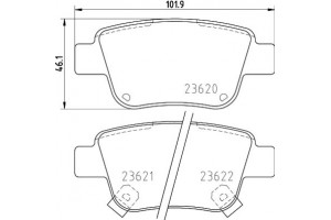 Don Σετ τακάκια, Δισκόφρενα - PCP1076